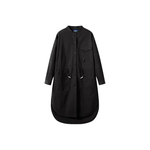 OUTDOOR PRODUCTS Длинное платье с длинными рукавами женское черное