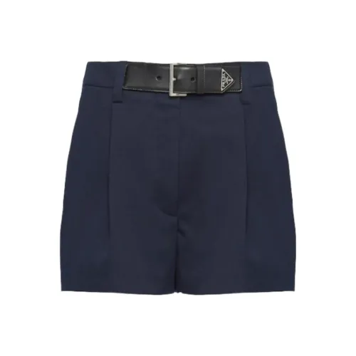 PRADA Морской синий Женские Повседневные шорты