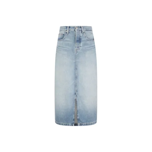 Tommy Hilfiger Denim Long Skirt Women's Denim Blue