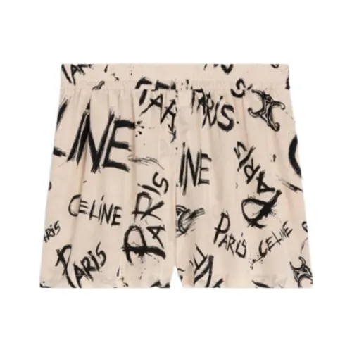 CELINE Телесный Женские Повседневные шорты
