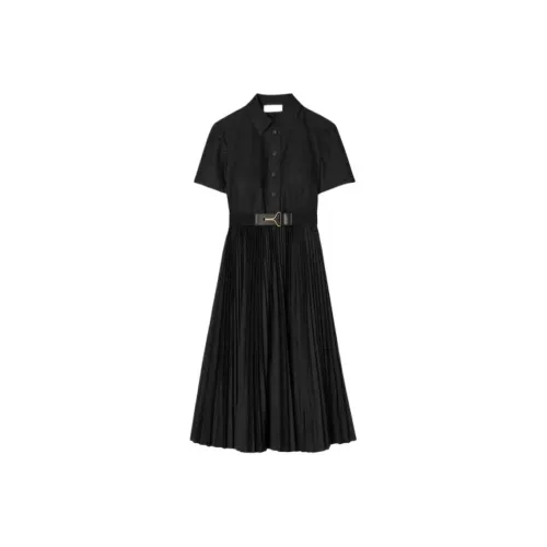 TORY BURCH FW23 Короткий рукав Платье Женское Черное