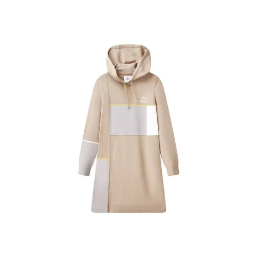 FILA 3,1 Phillip Lim collaboration collection Светло-коричневый Женские Длинные Платья с рукавами