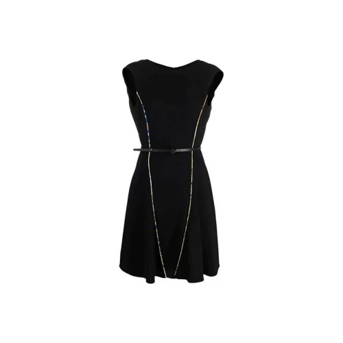 VERSACE Черные Женские Платья без рукавов