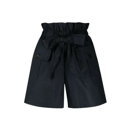 EMPORIO ARMANI Темно-синие Женские Повседневные шорты