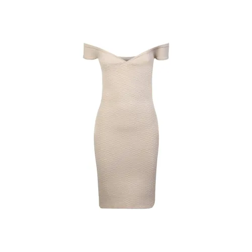 IRO NIGHT Бежевый Женские Короткие Платья с Рукавами