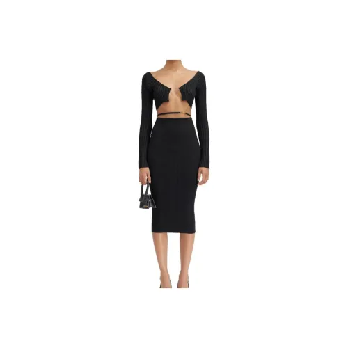Jacquemus Женские Вязаные Длинные Юбки