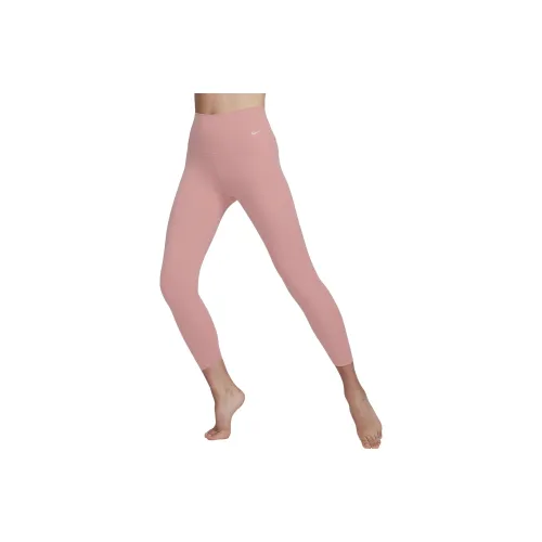 NIKE Серо-розовые Женские Леггинсы