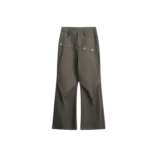 JIKOO Повседневные брюки Женские Хаки Серый цвет