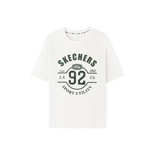 Skechers T-Shirt Мужской Снежно-Белый 00QF