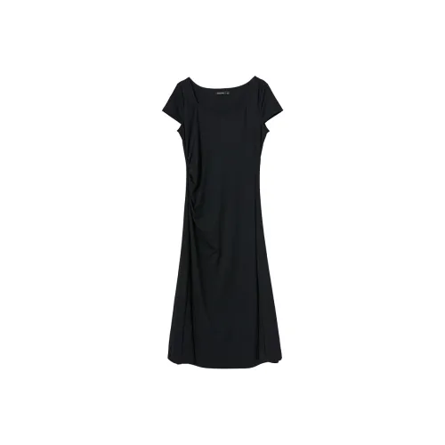 WESTLINK Короткое платье с короткими рукавами женское черное