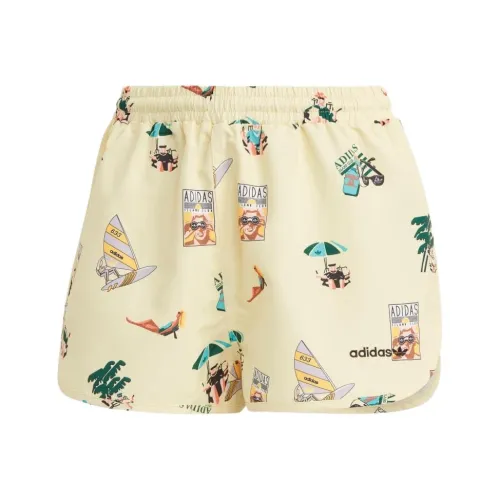 Adidas Originals Graphic Shorts Повседневные шорты Женские Желтые
