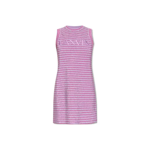 Lanvin Розовые Женские Платья без рукавов