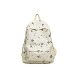 Белый с черными цветами