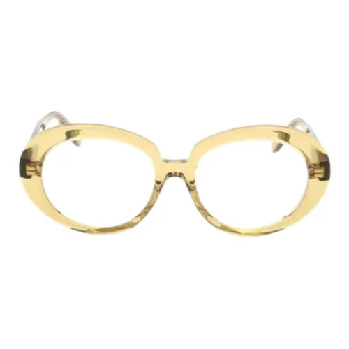 LOEWE Ацетатные круглые оправы для очков женские желтые
