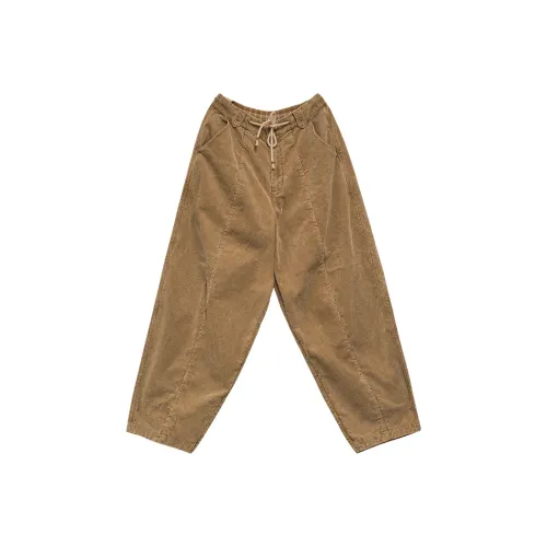 KERANPUJIAN Повседневные брюки Женские Цвет бука Желтый