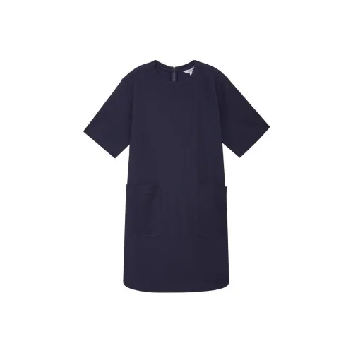 AIGLE RAPORIA Короткое платье с короткими рукавами женское морской синий