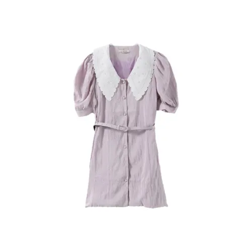 YUMOMO STAR Короткий рукав Платье Женское