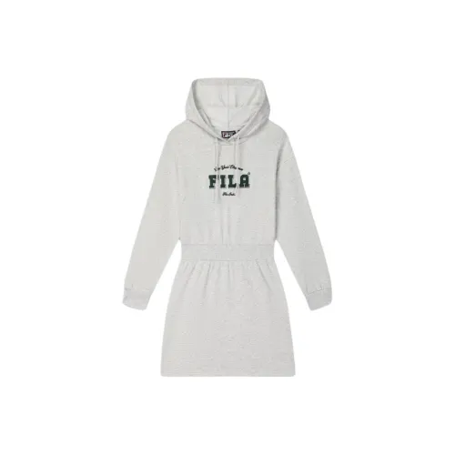 FILA Moonlit Вересковый серый Женские Длинные Рукава Платья