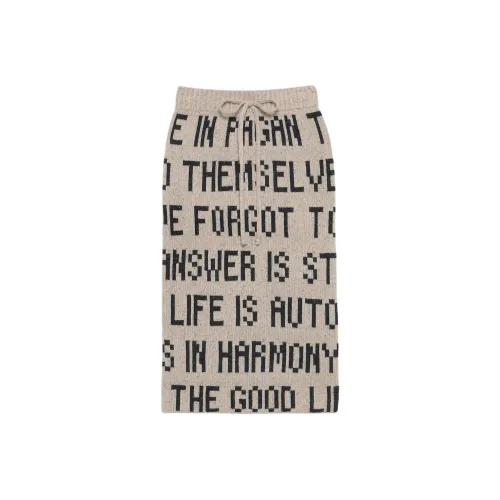 Vivienne Westwood Бежевые Женские Вязаные Длинные Юбки