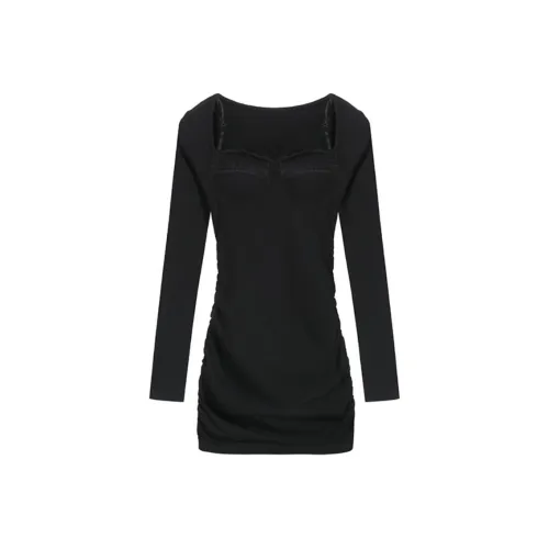 PASSCODIO Длинное платье с длинными рукавами женское