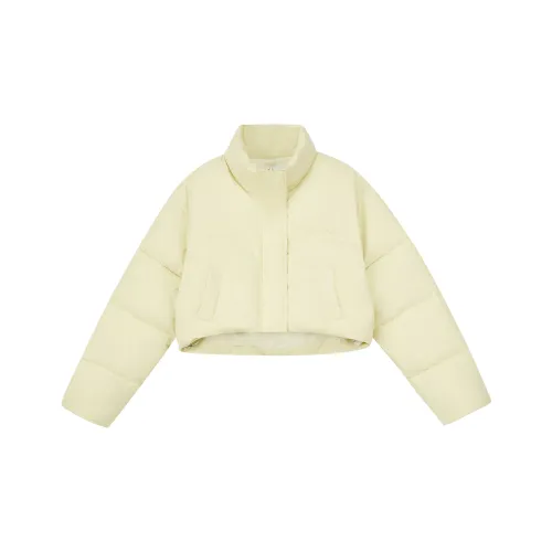 AYF Хлопковый пуховик женский цвет желтый