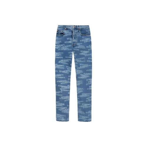 Vetements Синие Женские Джинсы