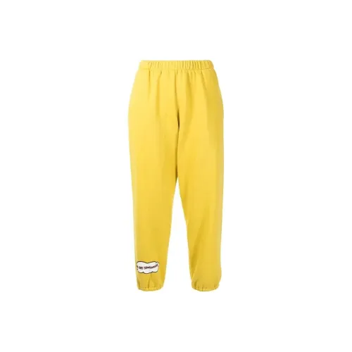NATASHA ZINKO Вязаные спортивные брюки женские желтые