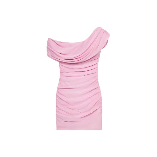 Blumarine Розовые Женские Платья с Коротким Рукавом