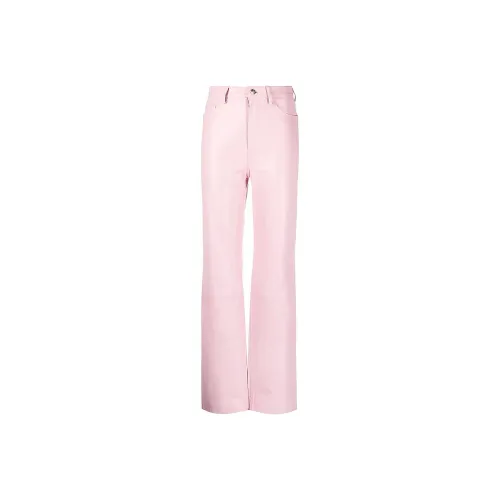 REMAIN BIRGER CHRISTENSE Розовые Женские Кожаные Брюки