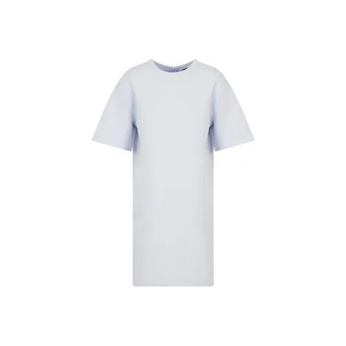 EMPORIO ARMANI Светло-синий Женские Платья с Коротким Рукавом