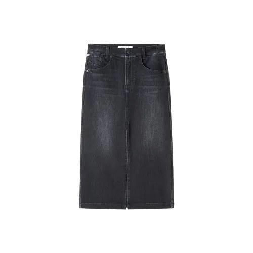 Miss Sixty Деним Длинная Юбка Женская Черная