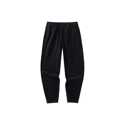 Anta ZONGXUNXILIE Ночной черный Женские вязаные тренировочные брюки
