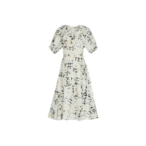 3,1 PHILLIP LIM Белое Женское Короткое Платье с Рукавами