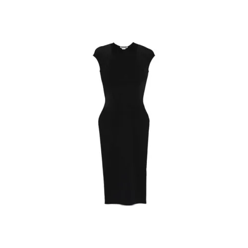 STELLA MCCARTNEY Black Женские Короткие Платья с Рукавами