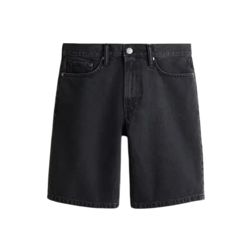 H&M Черные Мужские Джинсовые Шорты