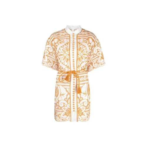 Zimmermann SS23 Платье Женское Желтое