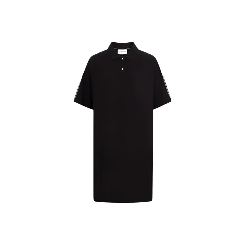 Calvin Klein Черное Женское Короткое Платье с Рукавами