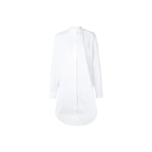 Givenchy Белое Женское Длинное Платье с Рукавами