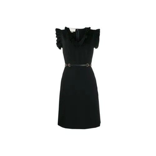 GUCCI Без рукавов Платье Женское Черное