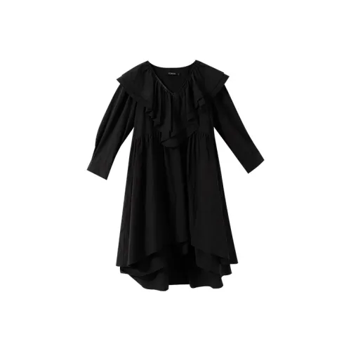 YUMOMO STAR Женские Длинные Платья с Рукавами