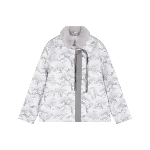 IHIMI Хлопковый пуховик Women's Silver Серый