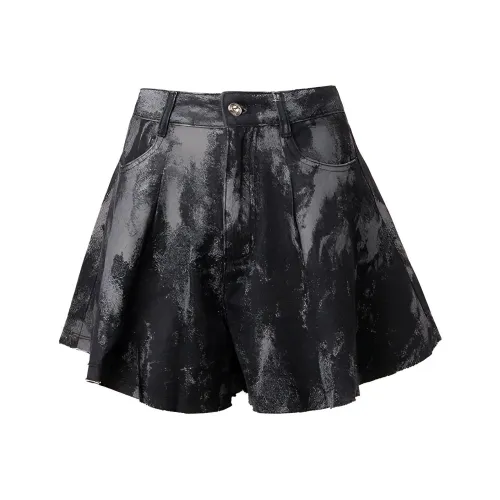 LOFT SHINE Черно-серый цвет Женские повседневные шорты