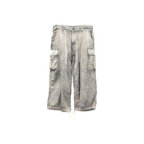 Maison Mihara Yasuhiro SS24 Карго Брюки Женские Светло-Серые