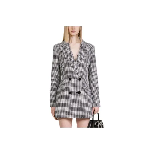 Self Portrait FW22 Длинное платье с длинными рукавами женское серый