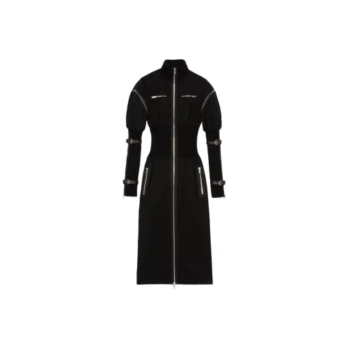 GUCCI FW22 Длинное платье с длинным рукавом женское черное