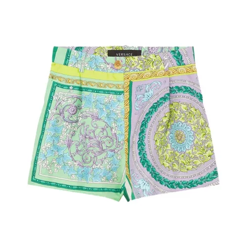 VERSACE Зеленые Женские Повседневные Шорты