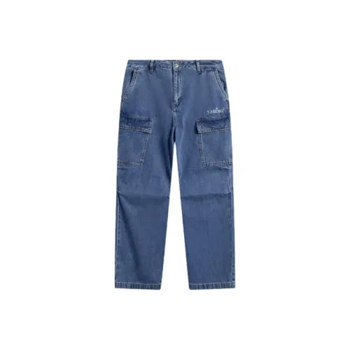 LINING Sports Lifestyle Collection Sports Trendy Collection Джинсы Женские Светлый Синий Деним