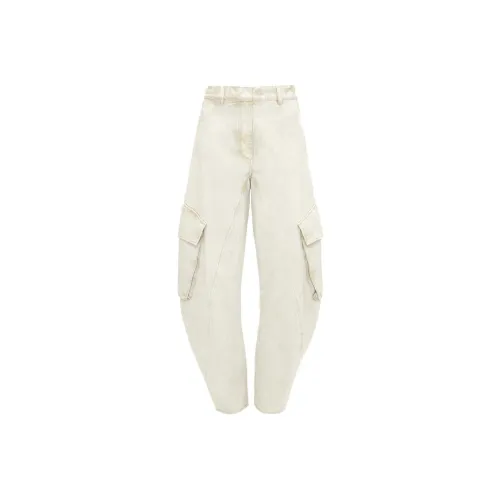 JW Anderson Сливочные Женские Брюки Карго