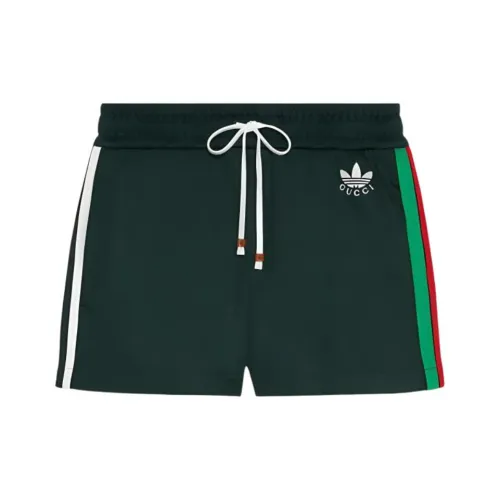 GUCCI X ADIDAS Collaboration SS22 Повседневные шорты Женские Темно-зеленый
