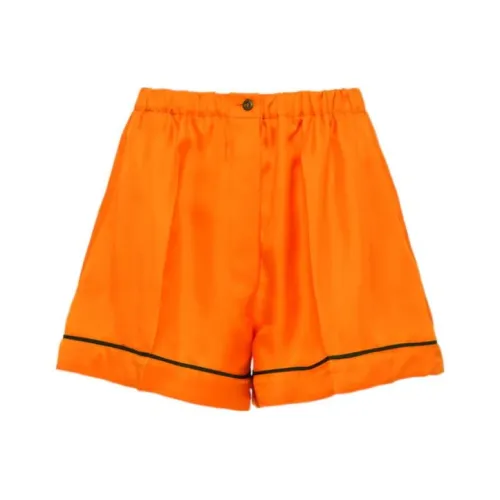 PRADA Апельсин Женские Повседневные Шорты